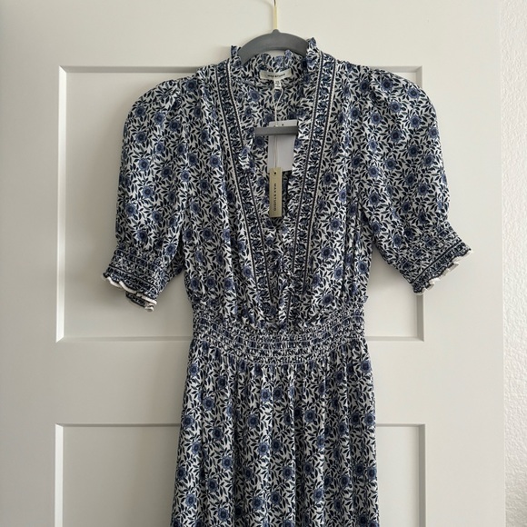 MAX STUDIO FLORAL RUFFLE MAXI NWT - Picture 5 of 6